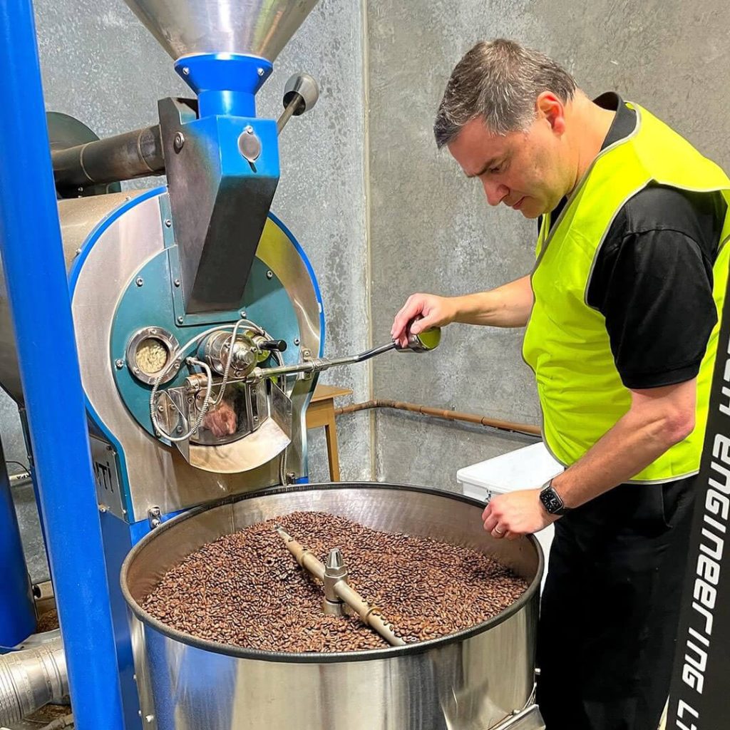 Ranges Coffee master roaster Gavin